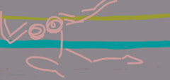 Pink on Turquoise Yellow on Grey (2008)